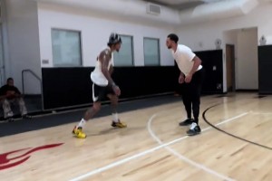 马克西方乌布雷拉文三人轮流单挑，NBA级别的真的是互爆